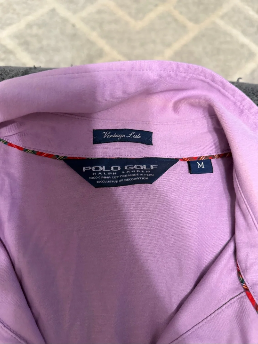 Polo by Ralph Lauren Lavender Men's Short Sleeve Polo